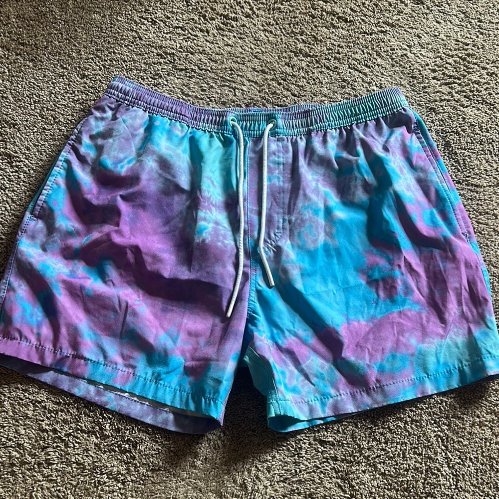 Huk Blue Swim Trunks with Quick-Dry Fabric